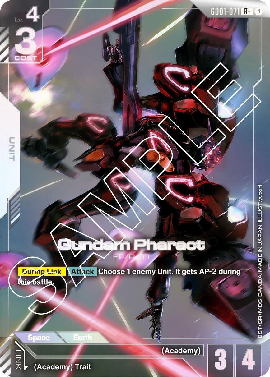 Image for Gundam Pharact (R+) (Newtype Rising) (GD01-071) - Gundam Card Game
