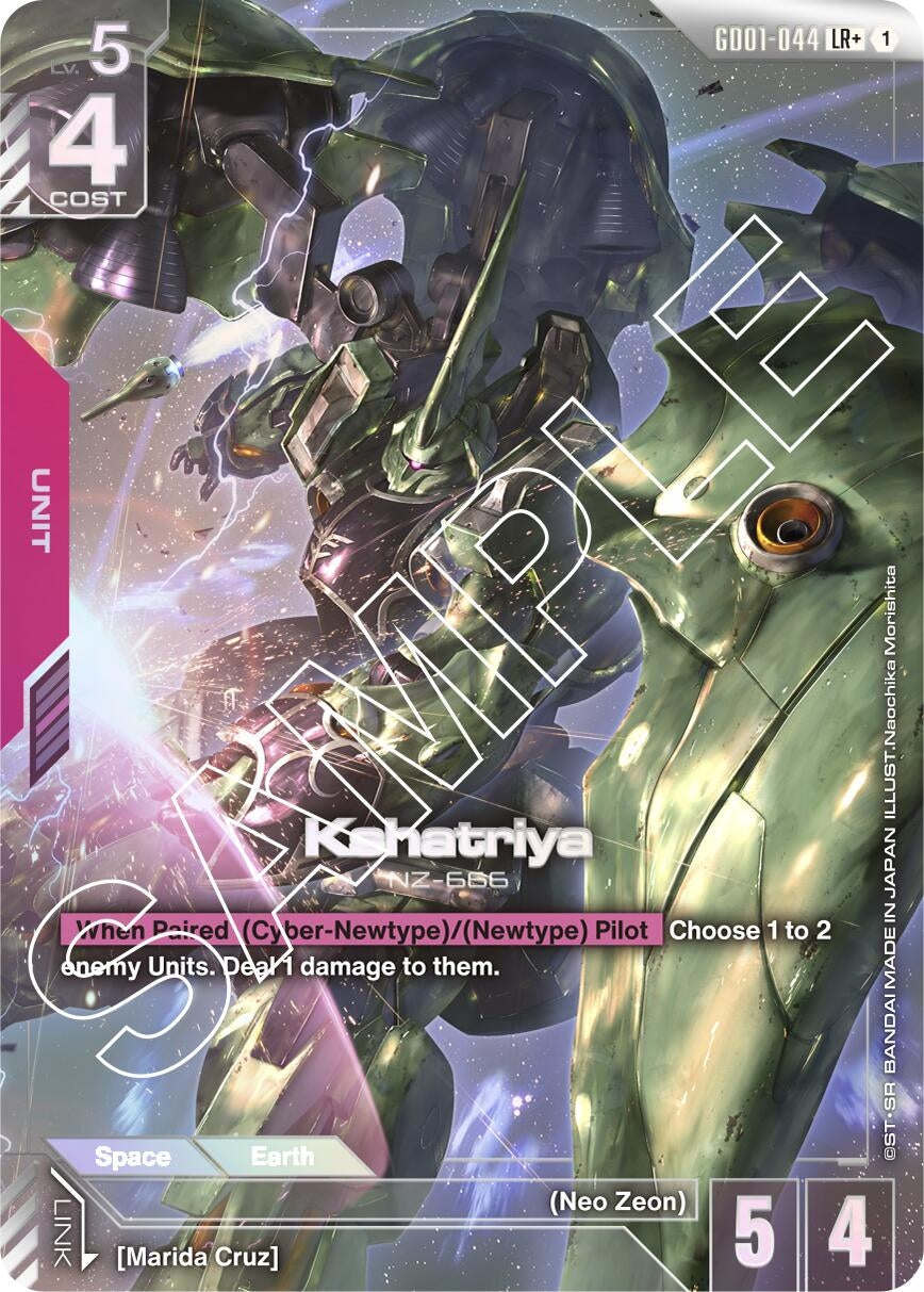 Image for Kshatriya (GD01-044) (LR+) (Newtype Rising) (GD01-044) - Gundam Card Game