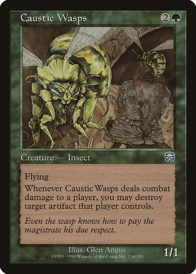 Image for Caustic Wasps (Mercadian Masques) (234) - Magic: The Gathering