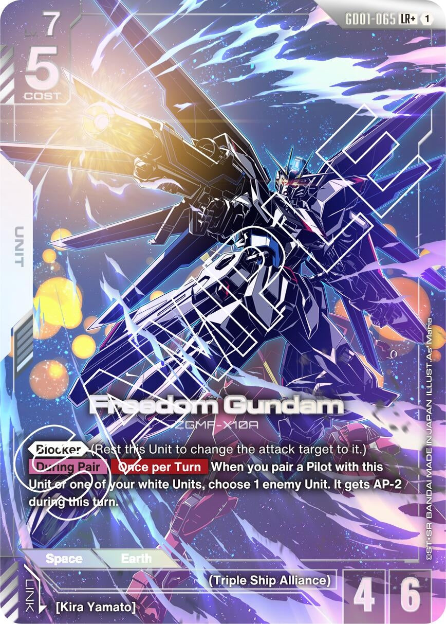 Image for Freedom Gundam (LR+) (Newtype Rising) (GD01-065) - Gundam Card Game
