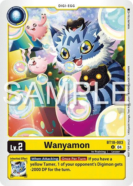 Image for Wanyamon (Time Stranger Demo Deck) (Digimon Demo Deck Exclusive Cards) (BT18-003 U) - Digimon Card Game