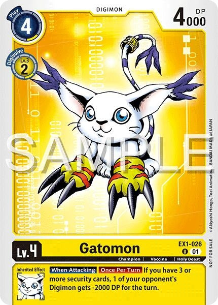Image for Gatomon (Time Stranger Demo Deck) (Digimon Demo Deck Exclusive Cards) (EX1-026 U) - Digimon Card Game