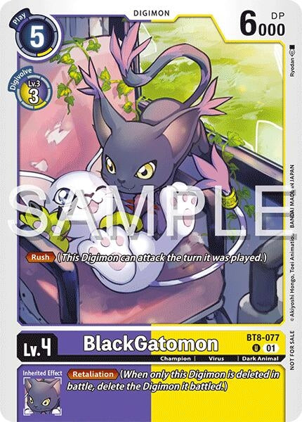 Image for BlackGatomon (Time Stranger Demo Deck) (Digimon Demo Deck Exclusive Cards) (BT8-077 U) - Digimon Card Game