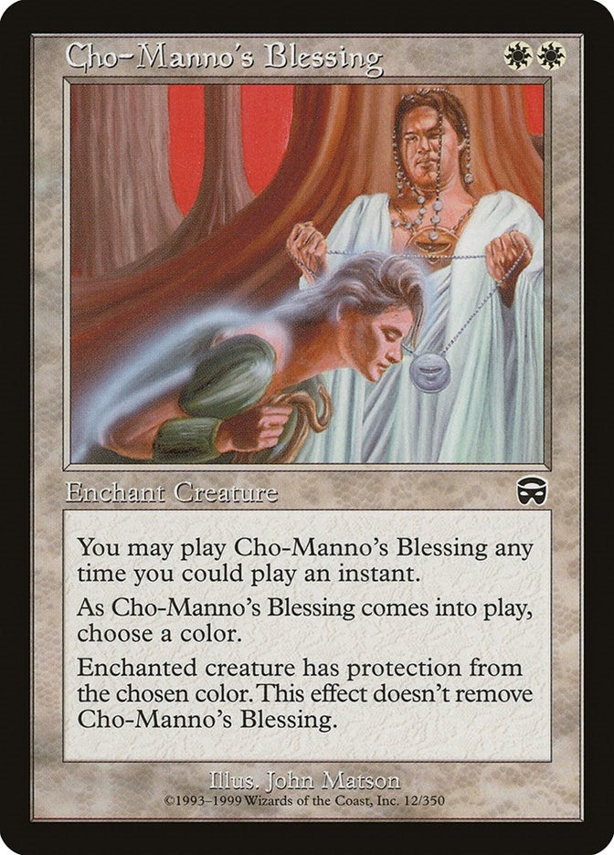 Image for Cho-Manno's Blessing (Mercadian Masques) (12) - Magic: The Gathering