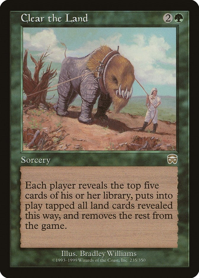 Image for Clear the Land (Mercadian Masques) (235) - Magic: The Gathering