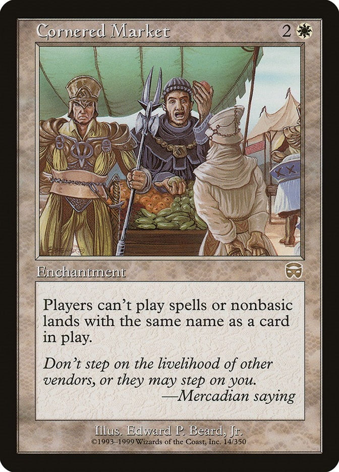 Image for Cornered Market (Mercadian Masques) (14) - Magic: The Gathering