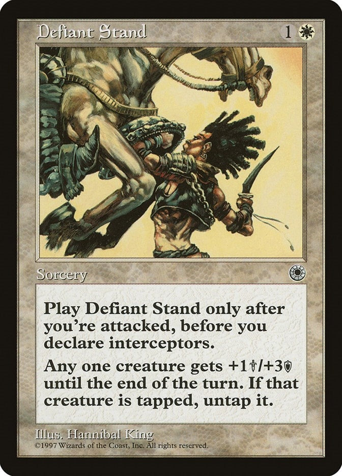 Image for Defiant Stand (Portal) - Magic: The Gathering