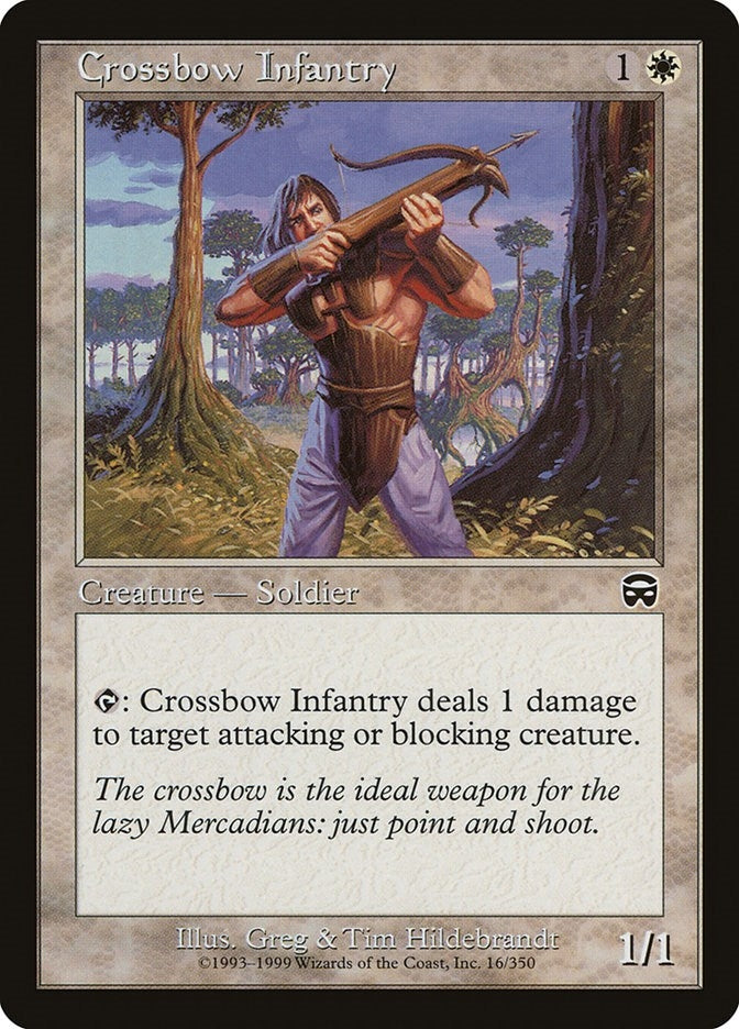 Image for Crossbow Infantry (Mercadian Masques) (16) - Magic: The Gathering