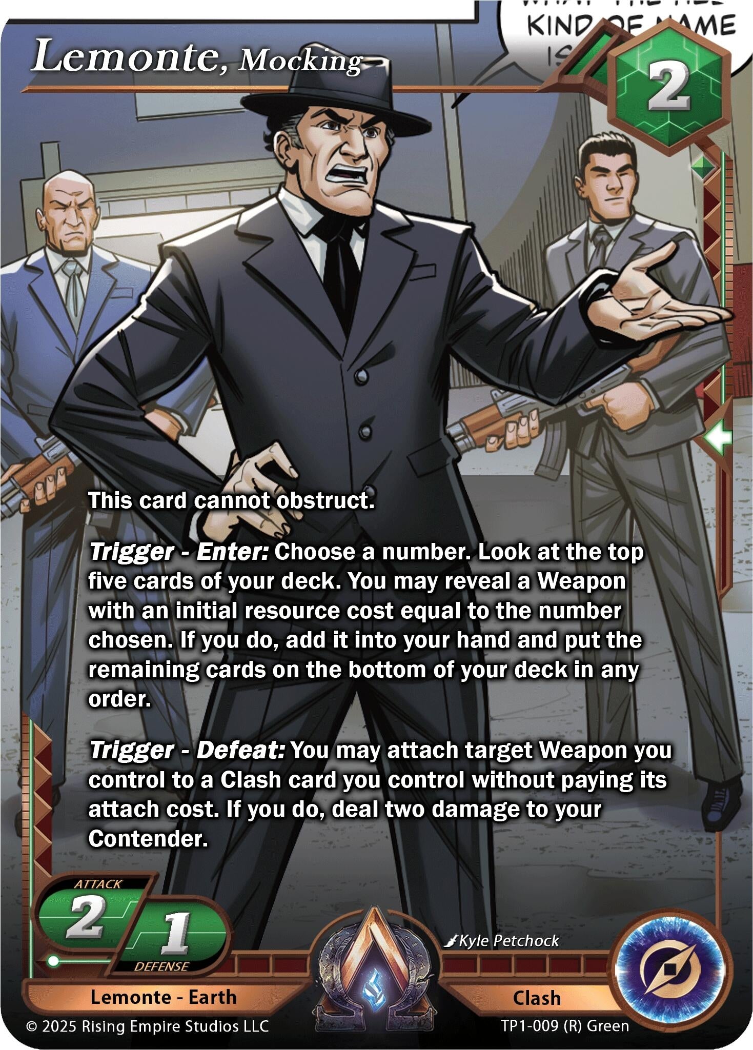 Image for Lemonte, Mocking (Spoils of the Forgotten) (TP1-009) - Alpha Clash