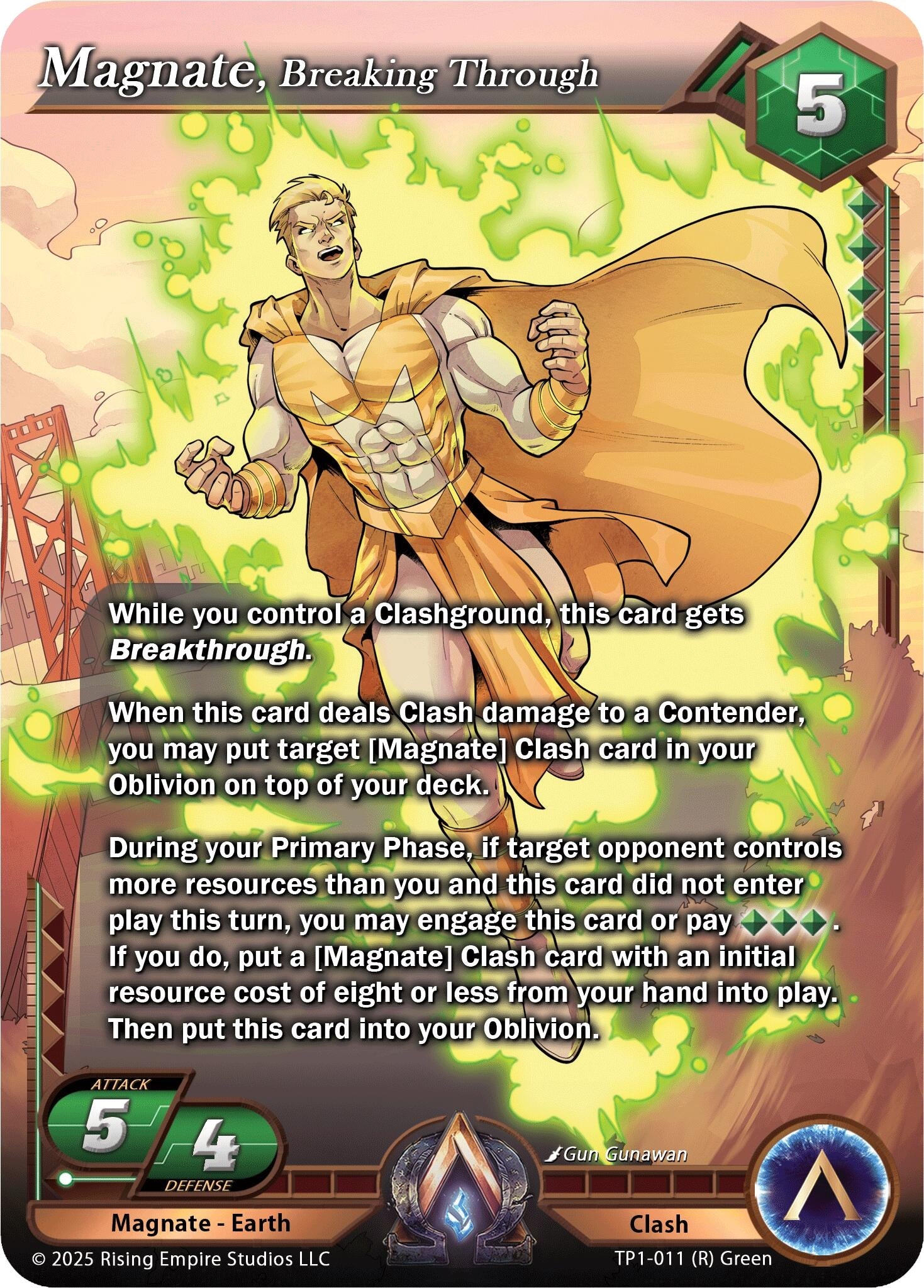 Image for Magnate, Breaking Through (Spoils of the Forgotten) (TP1-011) - Alpha Clash