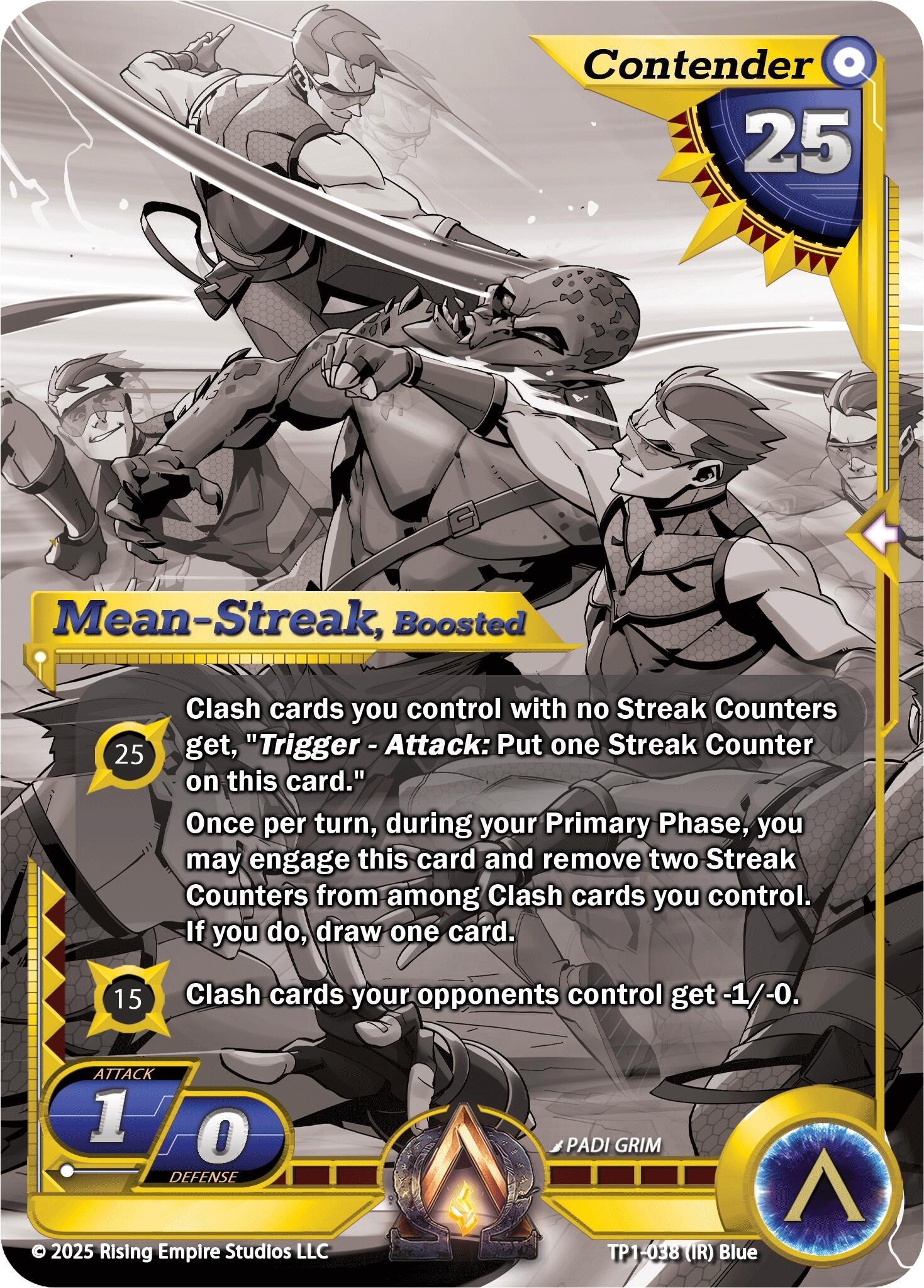 Image for Mean-Streak, Boosted (Monochrome) (Spoils of the Forgotten) (TP1-038) - Alpha Clash