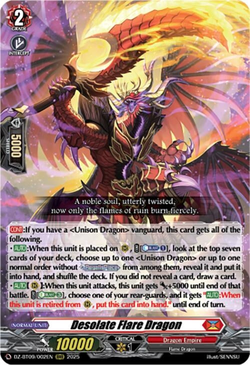 Image for Desolate Flare Dragon (DZ-BT09: Super Brave Detonation) (DZ-BT09/002EN) - Cardfight Vanguard