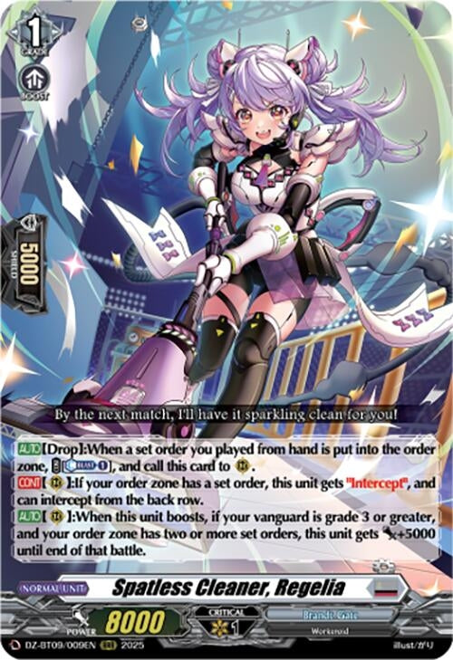 Image for Spatless Cleaner, Regelia (DZ-BT09: Super Brave Detonation) (DZ-BT09/009EN) - Cardfight Vanguard