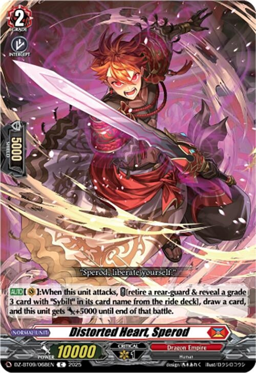 Image for Distorted Heart, Sperod (DZ-BT09: Super Brave Detonation) (DZ-BT09/068EN) - Cardfight Vanguard