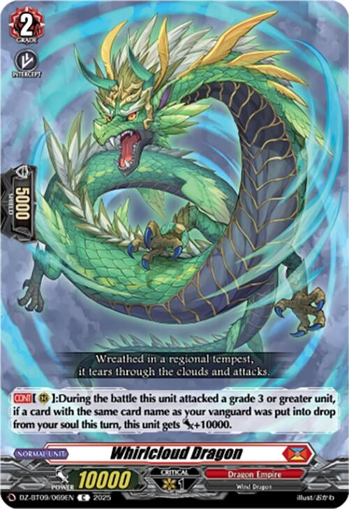 Image for Whirlcloud Dragon (DZ-BT09: Super Brave Detonation) (DZ-BT09/069EN) - Cardfight Vanguard
