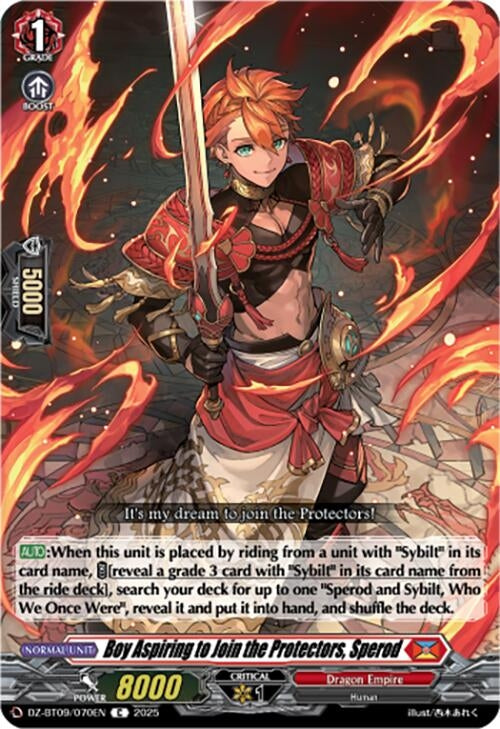 Image for Boy Aspiring to Join the Protectors, Sperod (DZ-BT09: Super Brave Detonation) (DZ-BT09/070EN) - Cardfight Vanguard