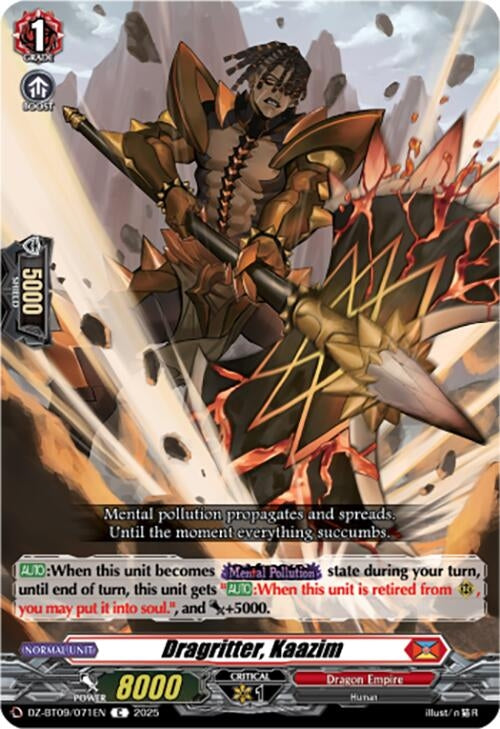 Image for Dragritter, Kaazim (DZ-BT09: Super Brave Detonation) (DZ-BT09/071EN) - Cardfight Vanguard