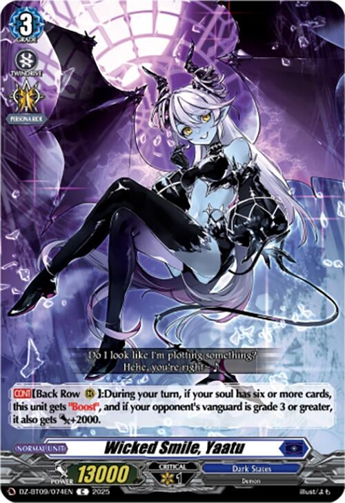Image for Wicked Smile, Yaatu (DZ-BT09: Super Brave Detonation) (DZ-BT09/074EN) - Cardfight Vanguard