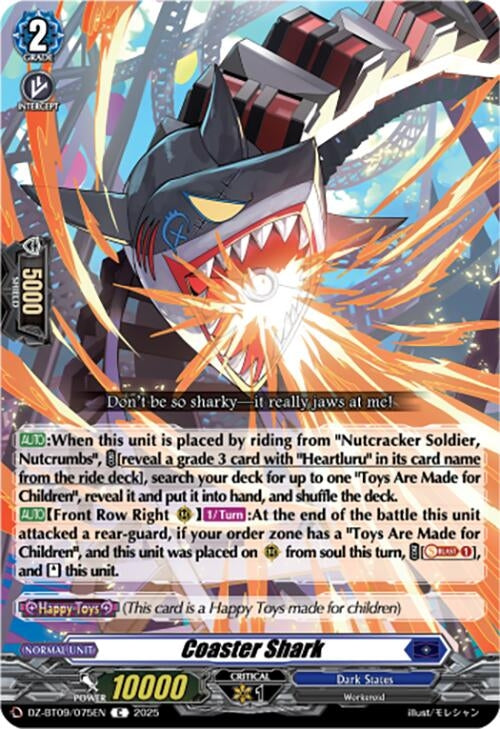 Image for Coaster Shark (DZ-BT09: Super Brave Detonation) (DZ-BT09/075EN) - Cardfight Vanguard