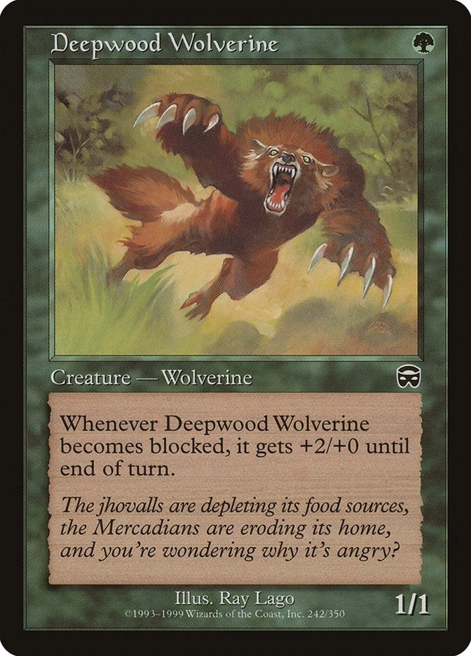 Image for Deepwood Wolverine (Mercadian Masques) (242) - Magic: The Gathering