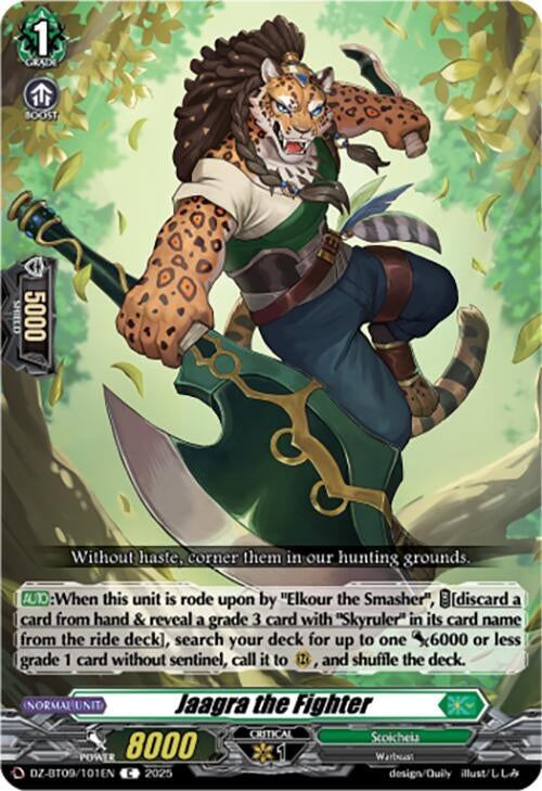Image for Jaagra the Fighter (DZ-BT09: Super Brave Detonation) (DZ-BT09/101EN) - Cardfight Vanguard