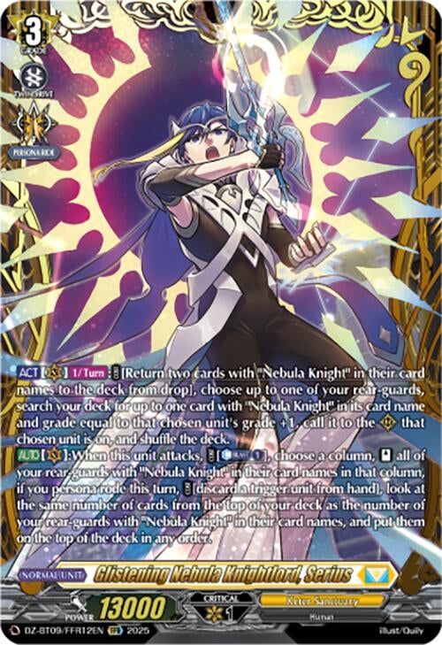Image for Glistening Nebula Knightlord, Serius (FFR) (DZ-BT09: Super Brave Detonation) (DZ-BT09/FFR12EN) - Cardfight Vanguard