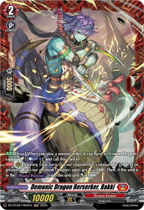 Image for Demonic Dragon Berserker, Bakki (FR) (DZ-BT09: Super Brave Detonation) (DZ-BT09/FR03EN) - Cardfight Vanguard
