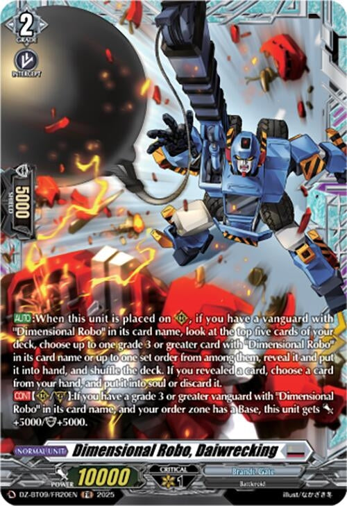 Image for Dimensional Robo, Daiwrecking (FR) (DZ-BT09: Super Brave Detonation) (DZ-BT09/FR20EN) - Cardfight Vanguard