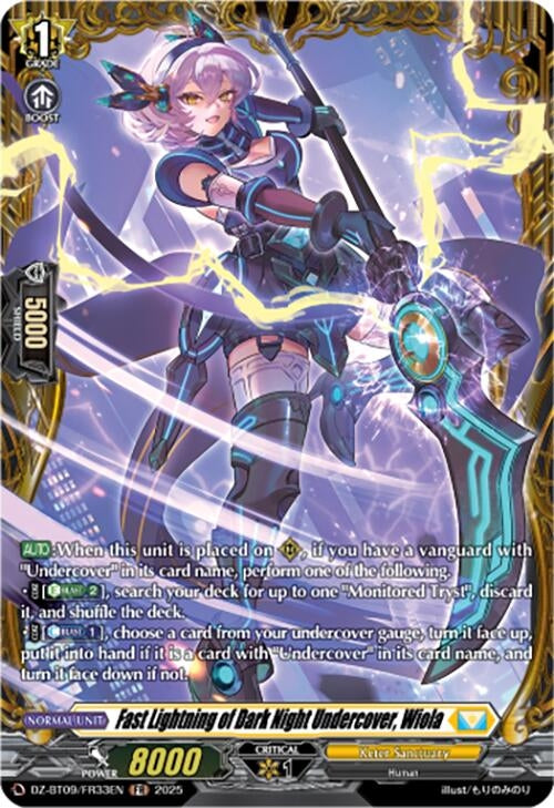 Image for Fast Lightning of Dark Night Undercover, Wiola (FR) (DZ-BT09: Super Brave Detonation) (DZ-BT09/FR33EN) - Cardfight Vanguard
