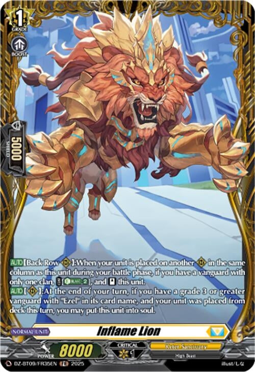 Image for Inflame Lion (FR) (DZ-BT09: Super Brave Detonation) (DZ-BT09/FR35EN) - Cardfight Vanguard