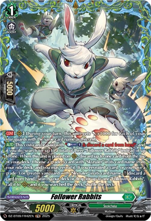 Image for Follower Rabbits (FR) (DZ-BT09: Super Brave Detonation) (DZ-BT09/FR42EN) - Cardfight Vanguard