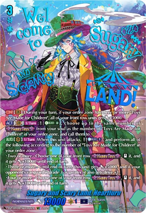 Image for Sugary and Scary Land, Heartluru (SEC) (DZ-BT09: Super Brave Detonation) (DZ-BT09/SEC02EN) - Cardfight Vanguard