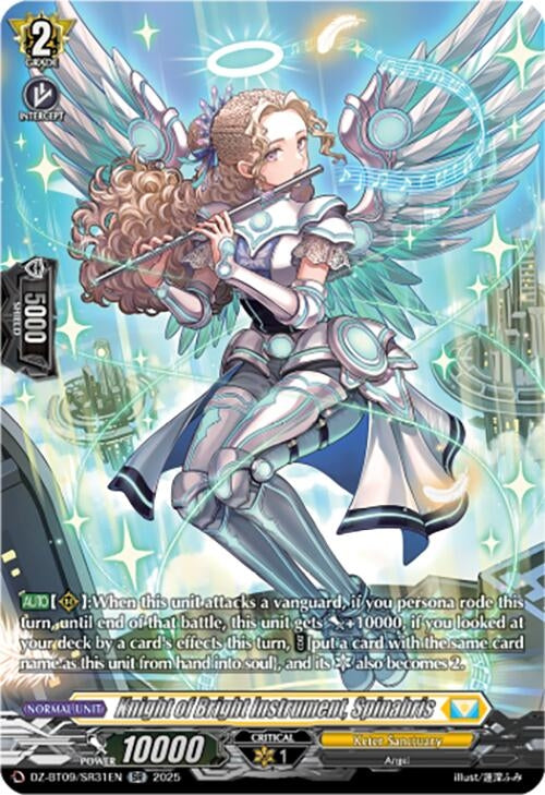 Image for Knight of Bright Instrument, Spinabris (SR) (DZ-BT09: Super Brave Detonation) (DZ-BT09/SR31EN) - Cardfight Vanguard