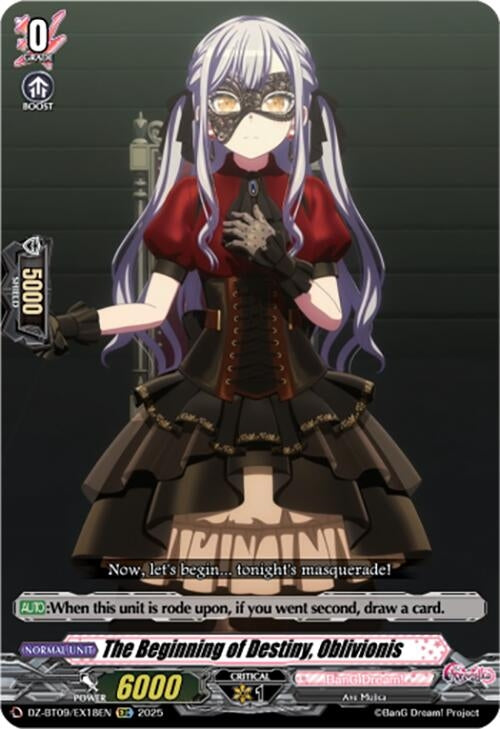 Image for The Beginning of Destiny, Oblivionis (EXC) (DZ-BT09: Super Brave Detonation) (DZ-BT09/EX18EN) - Cardfight Vanguard