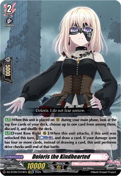 Image for Doloris the Kindhearted (EXC) (DZ-BT09: Super Brave Detonation) (DZ-BT09/EX19EN) - Cardfight Vanguard