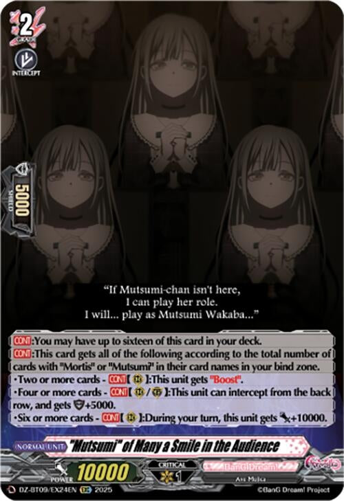 Image for "Mutsumi" of Many a Smile in the Audience (EXC) (DZ-BT09: Super Brave Detonation) (DZ-BT09/EX24EN) - Cardfight Vanguard