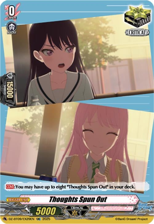 Image for Thoughts Spun Out (EXC) (DZ-BT09: Super Brave Detonation) (DZ-BT09/EX29EN) - Cardfight Vanguard