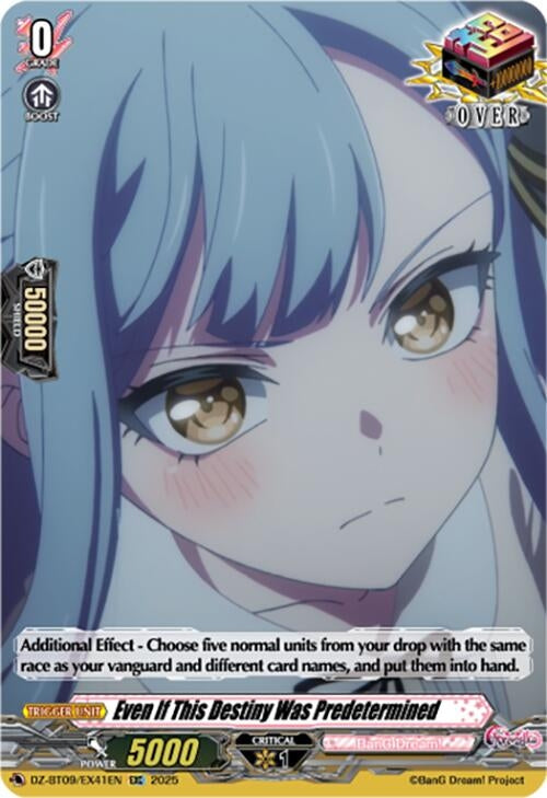 Image for Even If This Destiny Was Predetermined (EXC) (DZ-BT09: Super Brave Detonation) (DZ-BT09/EX41EN) - Cardfight Vanguard