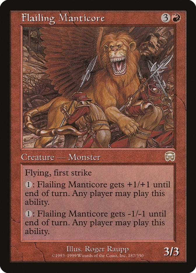Image for Flailing Manticore (Mercadian Masques) (187) - Magic: The Gathering