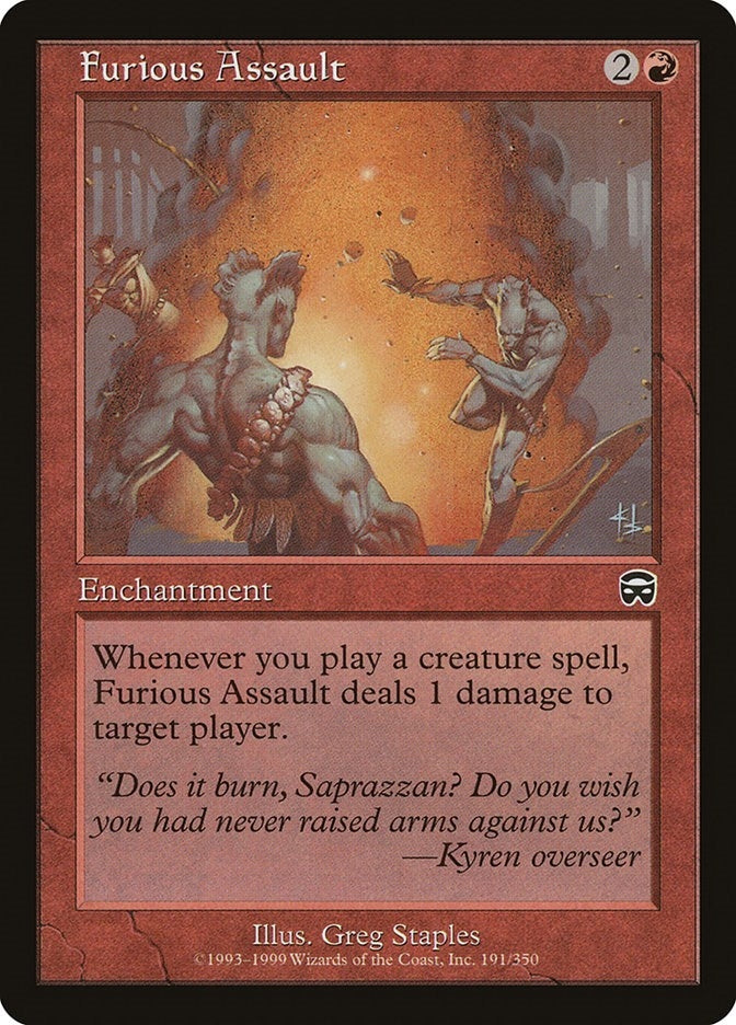 Image for Furious Assault (Mercadian Masques) (191) - Magic: The Gathering