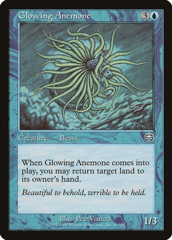 Image for Glowing Anemone (Mercadian Masques) (81) - Magic: The Gathering