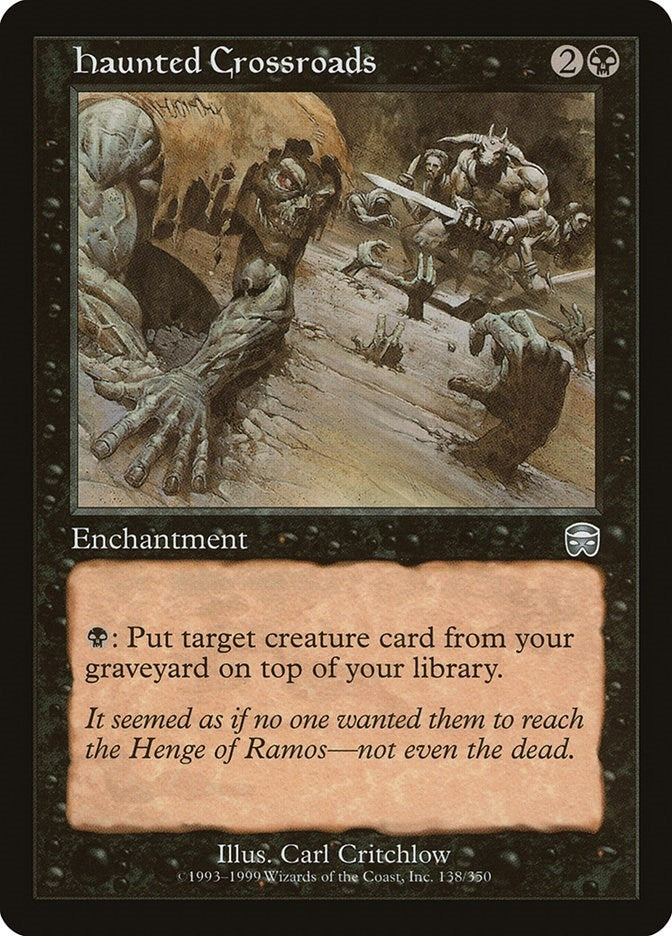 Image for Haunted Crossroads (Mercadian Masques) (138) - Magic: The Gathering