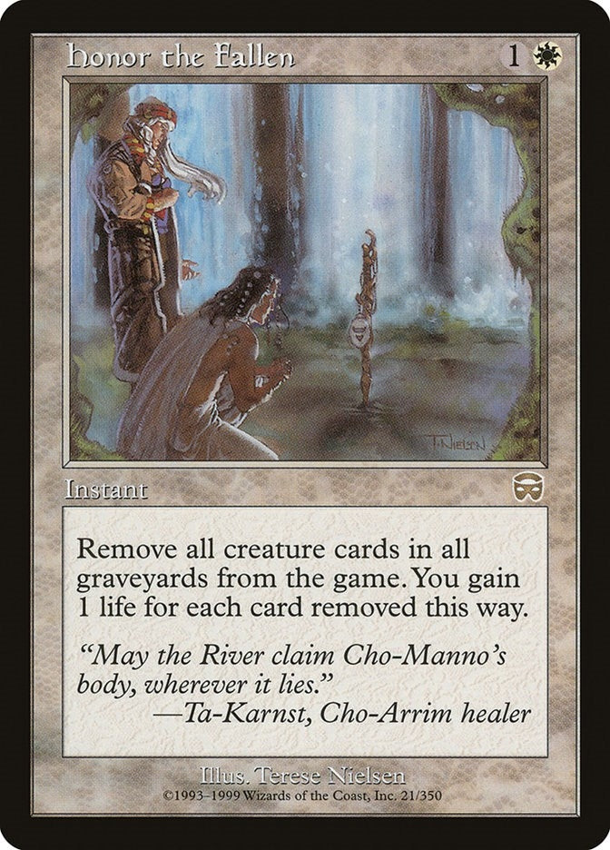 Image for Honor the Fallen (Mercadian Masques) (21) - Magic: The Gathering