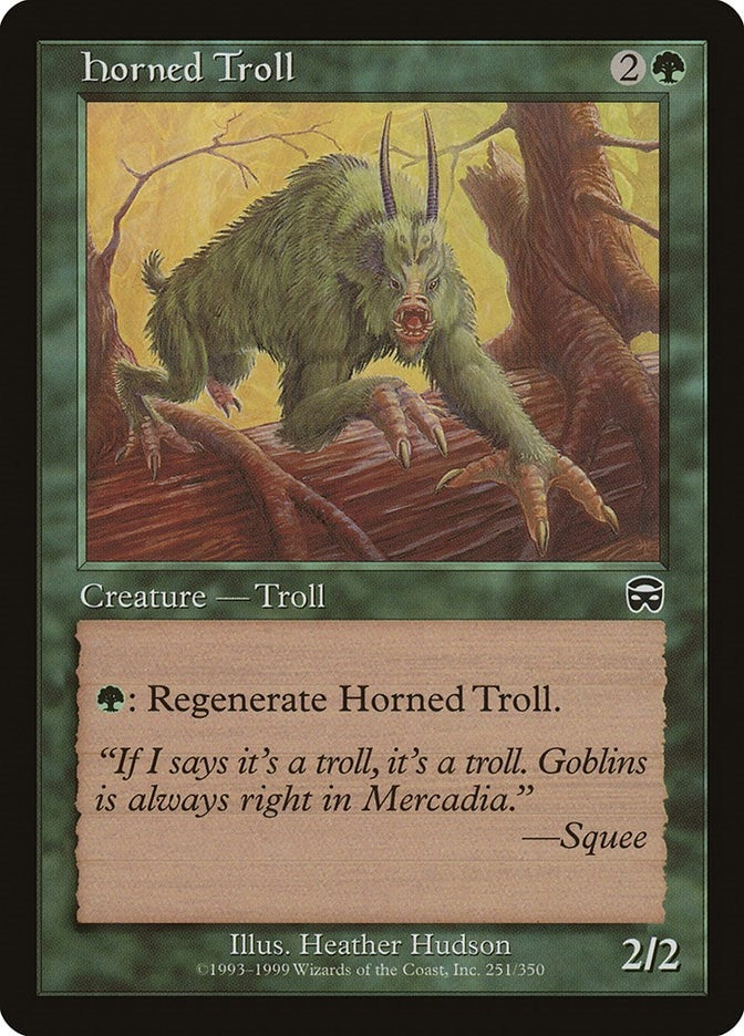 Image for Horned Troll (Mercadian Masques) (251) - Magic: The Gathering