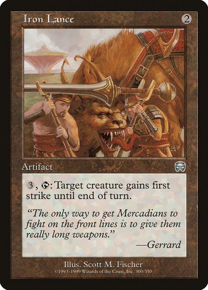 Image for Iron Lance (Mercadian Masques) (300) - Magic: The Gathering