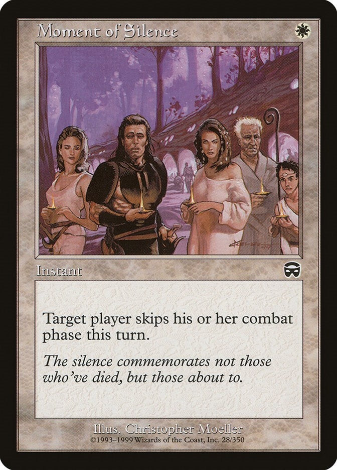 Image for Moment of Silence (Mercadian Masques) (28) - Magic: The Gathering