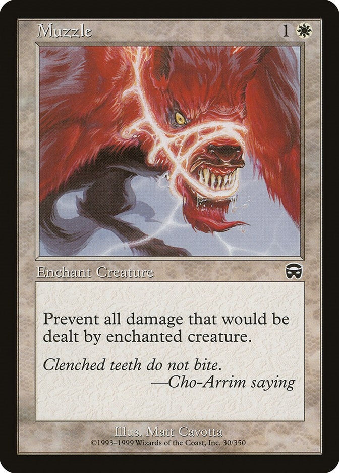 Image for Muzzle (Mercadian Masques) (30) - Magic: The Gathering