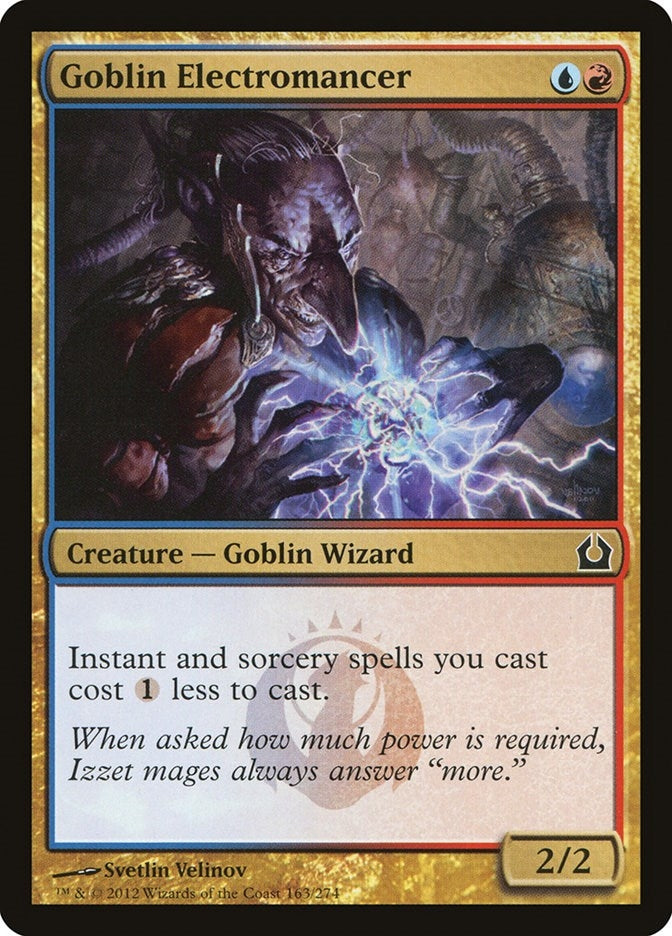 Image for Goblin Electromancer (Return to Ravnica) (163) - Magic: The Gathering
