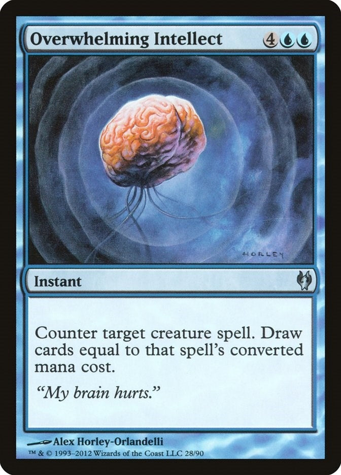 Image for Overwhelming Intellect (Duel Decks: Izzet vs. Golgari) (28) - Magic: The Gathering