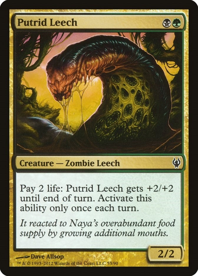 Image for Putrid Leech (Duel Decks: Izzet vs. Golgari) (53) - Magic: The Gathering